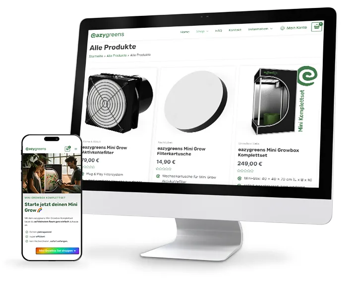 Onlineshop für eazygreens